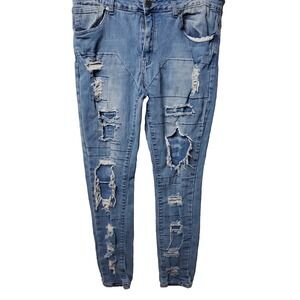 VIP Jeans Size 15 16 Distressed‎ Destroyed Jeans  Stretch Denim Pants